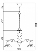 Люстра Freya Benoit FR2566-PL-05-WG цвет плафона/подвески Бежевый, Золото, цвет арматуры Бежевый, Золото-8