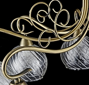 Люстра Freya Nella FR2662-PL-08-BZ цвет плафона/подвески Прозрачный, цвет арматуры Бронза-3