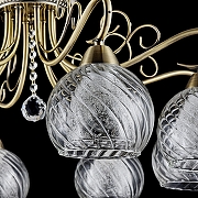 Люстра Freya Nella FR2662-PL-08-BZ цвет плафона/подвески Прозрачный, цвет арматуры Бронза-4