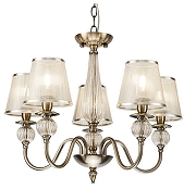 Люстра Freya Inessa FR2685PL-05BZ цвет бронза античная, неокрашенный