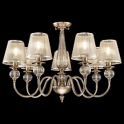 Люстра Freya Inessa FR2685PL-07BZ цвет плафона/подвески Бежевый, цвет арматуры Бронза, Прозрачный-2