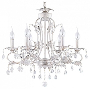 Люстра Freya Dezi FR3040-PL-06-WG цвет плафона/подвески Прозрачный, цвет арматуры Белый, Золото