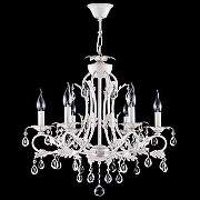 Люстра Freya Dezi FR3040-PL-06-WG цвет плафона/подвески Прозрачный, цвет арматуры Белый, Золото-2