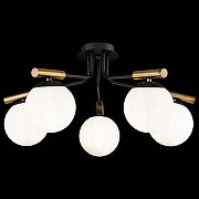 Люстра Freya Paolina FR5011CL-05B цвет плафона/подвески Белый, цвет арматуры Черный-1