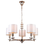 Люстра Freya Tiana FR5015PL-05G цвет золото, белый мраморный-1