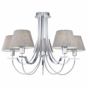 Люстра на штанге Freya Felisa FR5019CL-05CH цвет плафона/подвески Бежевый, цвет арматуры Хром