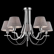 Люстра на штанге Freya Felisa FR5019CL-05CH цвет плафона/подвески Бежевый, цвет арматуры Хром-2