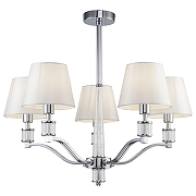 Люстра на штанге Freya Clarissa FR5020PL-05CH цвет неокрашенный, хром