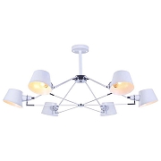 Люстра на штанге Freya Abigail FR5038-CL-06-W цвет белый-1
