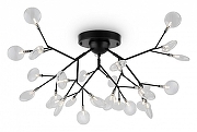 Люстра Freya Florencia FR5049CL-27B цвет плафона/подвески Прозрачный, цвет арматуры Черный
