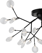 Люстра Freya Florencia FR5049CL-27B цвет плафона/подвески Прозрачный, цвет арматуры Черный-3