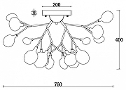 Люстра Freya Florencia FR5049CL-27W2 цвет плафона/подвески Белый, цвет арматуры Белый-5