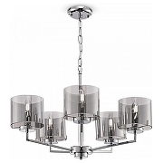 Люстра Freya Karen FR5096PL-05CH цвет плафона/подвески Светло-серый, цвет арматуры Хром-1