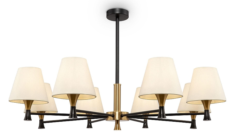 Люстра на штанге Freya Perfetto FR5098PL-08BBS 