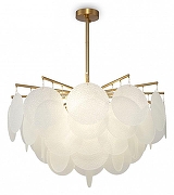 Люстра на штанге Freya Porto FR5104PL-06BS цвет плафона/подвески Белый, цвет арматуры Латунь