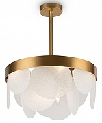 Люстра на штанге Freya Porto FR5104PL-06BS3 цвет плафона/подвески Белый, цвет арматуры Латунь