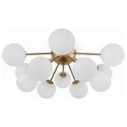 Люстра Freya Alexis FR5120CL-12G цвет плафона/подвески Белый, цвет арматуры Латунь