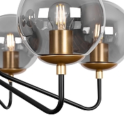 Люстра Freya Moricio FR5140PL-06GB цвет плафона/подвески Светло-серый, цвет арматуры Золото-2