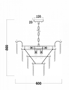 Люстра Freya Hloya FR5143PL-09G цвет плафона/подвески Золото, цвет арматуры Золото-5