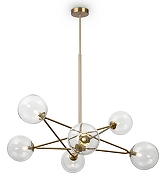 Люстра на штанге Freya Bumble FR5144PL-06TR цвет латунь