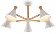 Люстра на штанге Freya Rise FR5169PL-05W цвет плафона/подвески Белый, цвет арматуры Белый
