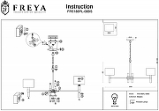 Люстра Freya Lino FR5186PL-08BS цвет плафона/подвески Белый, цвет арматуры Латунь, Прозрачный-4