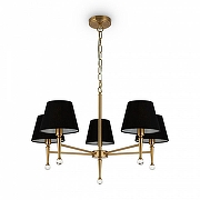Люстра Freya Rosemary FR5190PL-05BS цвет плафона/подвески Черный, цвет арматуры Латунь-2
