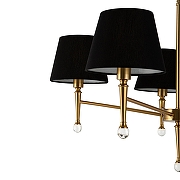 Люстра Freya Rosemary FR5190PL-05BS цвет плафона/подвески Черный, цвет арматуры Латунь-3