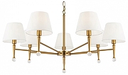 Люстра Freya Rosemary FR5190PL-07BS1 цвет плафона/подвески Белый, цвет арматуры Латунь