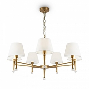 Люстра Freya Rosemary FR5190PL-07BS1 цвет плафона/подвески Белый, цвет арматуры Латунь-1