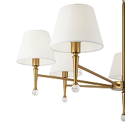 Люстра Freya Rosemary FR5190PL-07BS1 цвет плафона/подвески Белый, цвет арматуры Латунь-4