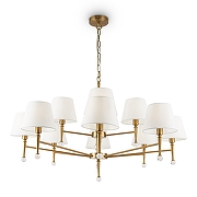 Люстра Freya Rosemary FR5190PL-12BS1 цвет латунь-1