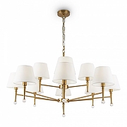 Люстра Freya Rosemary FR5190PL-12BS1 цвет плафона/подвески Белый, цвет арматуры Латунь-1
