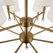 Люстра Freya Rosemary FR5190PL-12BS1 цвет плафона/подвески Белый, цвет арматуры Латунь-3