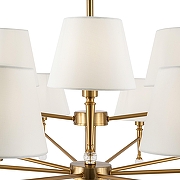 Люстра Freya Rosemary FR5190PL-12BS1 цвет плафона/подвески Белый, цвет арматуры Латунь-4