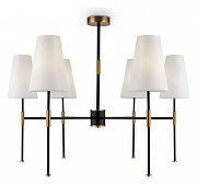 Люстра на штанге Freya Tida FR5196PL-06BBS цвет плафона/подвески Белый, цвет арматуры Латунь, Черный-1