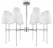 Люстра на штанге Freya Tida FR5196PL-08CH цвет плафона/подвески Белый, цвет арматуры Хром