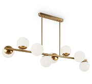 Люстра на штанге Freya Zing FR5199PL-08BS цвет латунь