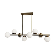 Люстра на штанге Freya Zing FR5199PL-08BS цвет латунь-1