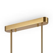 Люстра на штанге Freya Zing FR5199PL-08BS цвет плафона/подвески Белый, цвет арматуры Латунь-3