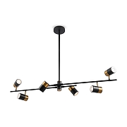 Люстра на штанге Freya Enzo FR5201PL-06B цвет черный-1