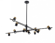 Люстра на штанге Freya Enzo FR5201PL-10B цвет черный-1