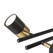 Люстра на штанге Freya Enzo FR5201PL-10B цвет плафона/подвески Черный, цвет арматуры Черный-4