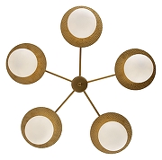 Люстра на штанге Freya Camelia FR5202PL-05BS цвет латунь-1