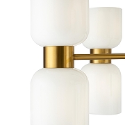 Люстра на штанге Freya Savia FR5203PL-10BS цвет плафона/подвески Белый, цвет арматуры Латунь-1