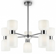 Люстра на штанге Freya Savia FR5203PL-10CH цвет плафона/подвески Белый, цвет арматуры Хром