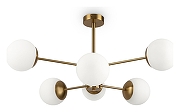 Люстра на штанге Freya Sonder FR5204PL-06BS цвет латунь-1