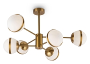 Люстра на штанге Freya Sonder FR5204PL-06BS цвет латунь-3