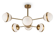 Люстра на штанге Freya Sonder FR5204PL-06BS цвет латунь-4