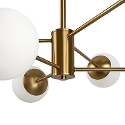 Люстра на штанге Freya Sonder FR5204PL-06BS цвет плафона/подвески Белый, цвет арматуры Латунь-7